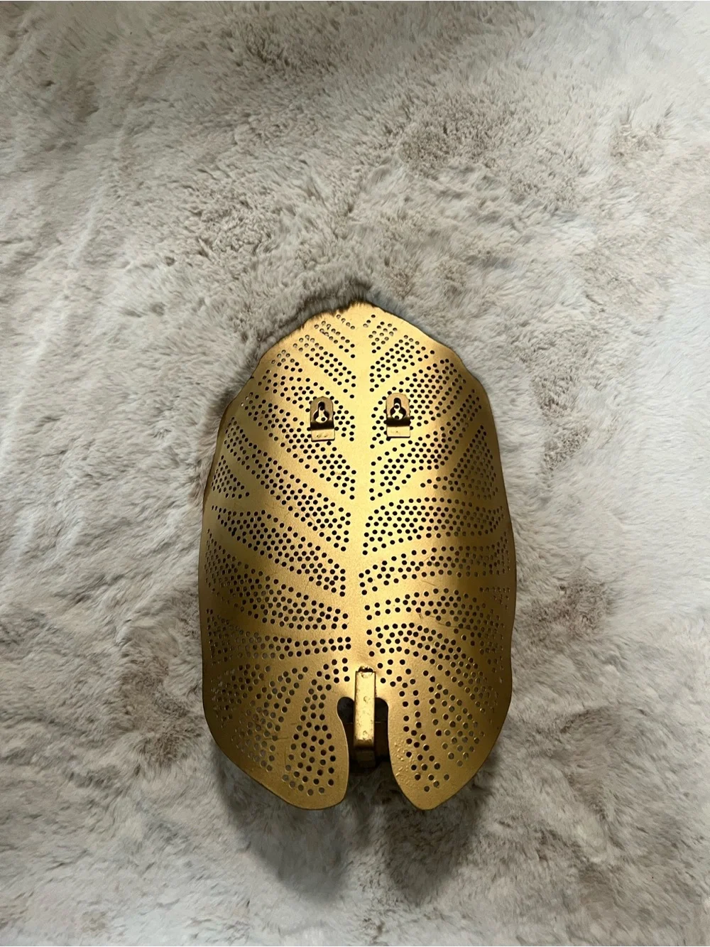 Gold Metal Leaf Wall Sconce Candle Holder - Home Wall Decor